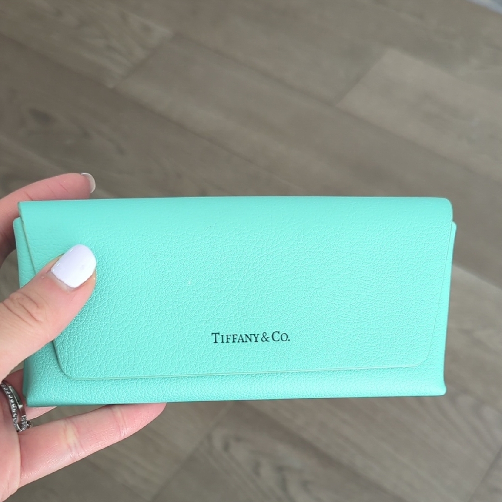 Tiffany & Co. Aqua Glass Case